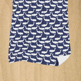 Whale Pattern Beach Towel By Artists Collection