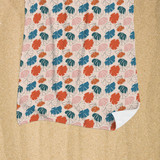 Simple Floral Pattern Beach Towel By Artists Collection
