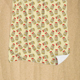 Peanut Butter Lover Pattern Beach Towel By Artists Collection