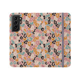 Colorful Cheetah Spots Pattern Samsung Folio Case By Artists Collection