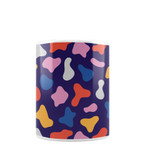 Colorful Cow Pattern Coffee Mug By Artists Collection