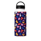 Colorful Cow Pattern Water Bottle By Artists Collection