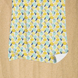 Fresh Lemons Pattern Beach Towel By Artists Collection