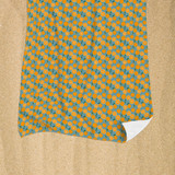 Abstract Small Oranges Pattern Beach Towel By Artists Collection