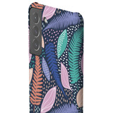 Colorful Fern Pattern Samsung Snap Case By Artists Collection