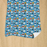 Blue Dogs Pattern Beach Towel By Artists Collection