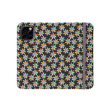 Colorful Flowers Pattern iPhone Folio Case By Artists Collection