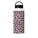 Colorful Leopard Skin Pattern Water Bottle By Artists Collection