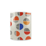 Abstract Circles Pattern Coffee Mug By Artists Collection