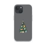 Christmas Tree Cats iPhone Soft Case By Vexels