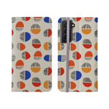 Abstract Circles Pattern Samsung Folio Case By Artists Collection