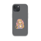 Anime Girl With Corgi iPhone Soft Case By Vexels