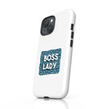 Boss Lady With Leopard Background iPhone Tough Case By Vexels
