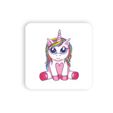 Big Eyed Unicorn Love Coaster Set By Vexels