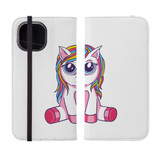 Big Eyed Unicorn Love iPhone Folio Case By Vexels