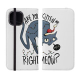 Are You Kitten Me Right Meow? iPhone Folio Case By Vexels