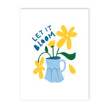 Let It Bloom Flower Art Print By Vexels