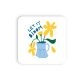 Let It Bloom Flower Coaster Set By Vexels