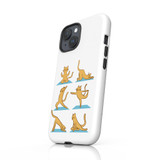 Cats Doing Yoga iPhone Tough Case By Vexels