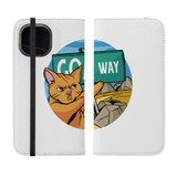 Goa Way Angry Cat iPhone Folio Case By Vexels