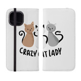 Crazy Cat Lady iPhone Folio Case By Vexels