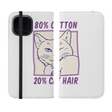 80% Cotton 20% Cat Hair iPhone Folio Case By Vexels