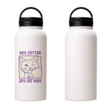 80% Cotton 20% Cat Hair Water Bottle By Vexels