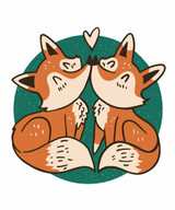 Foxes In Love Design By Vexels