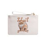 I Don't Give A Fluff Pomeranian Clutch Bag By Vexels