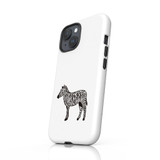 Zebra Stripes iPhone Tough Case By Vexels