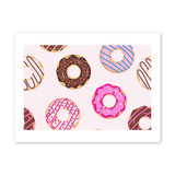 Donuts Pattern Art Print By Artists Collection