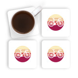 Bike Silhouette Coaster Set By Vexels