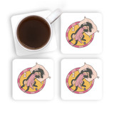 Sleeping Dachshund Coaster Set By Vexels