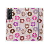 Donuts Pattern Samsung Folio Case By Artists Collection