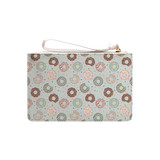 Donut Pattern Clutch Bag By Artists Collection