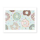 Donut Pattern Art Print By Artists Collection