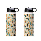 Boho Feathers Water Bottle By Artists Collection