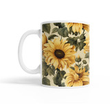Sunflower Pattern Coffee Mug By Artists Collection