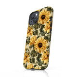 Sunflower Pattern iPhone Tough Case By Artists Collection