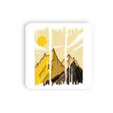 Mountain Landscape Brushstrokes Coaster Set By Vexels