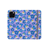 Doodle Flowers Pattern iPhone Folio Case By Artists Collection