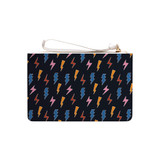 Doodle Thunder Pattern Clutch Bag By Artists Collection