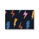 Doodle Thunder Pattern Canvas Print By Artists Collection