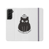 Social Distancing Kitty No Touchy Touchy Cat Samsung Folio Case By Vexels