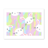 Easter Bunny Pattern Art Print By Artists Collection