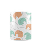 Elephant Pattern Coffee Mug By Artists Collection