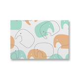 Elephant Pattern Canvas Print By Artists Collection