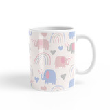 Elephant Rainbow Pattern Coffee Mug By Artists Collection