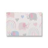 Elephant Rainbow Pattern Canvas Print By Artists Collection