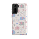 Elephant Rainbow Pattern Samsung Tough Case By Artists Collection